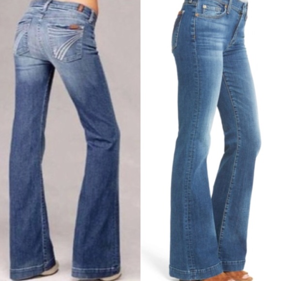 7 For All Mankind Denim - [7 For All Mankind] Dojo Distress Jeans